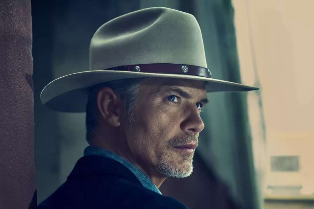 image of film actor Timothy Olyphant as cowboy