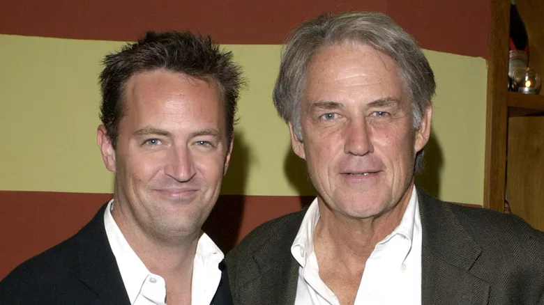 Image of Matthew Perry with his father John Bennett Perry